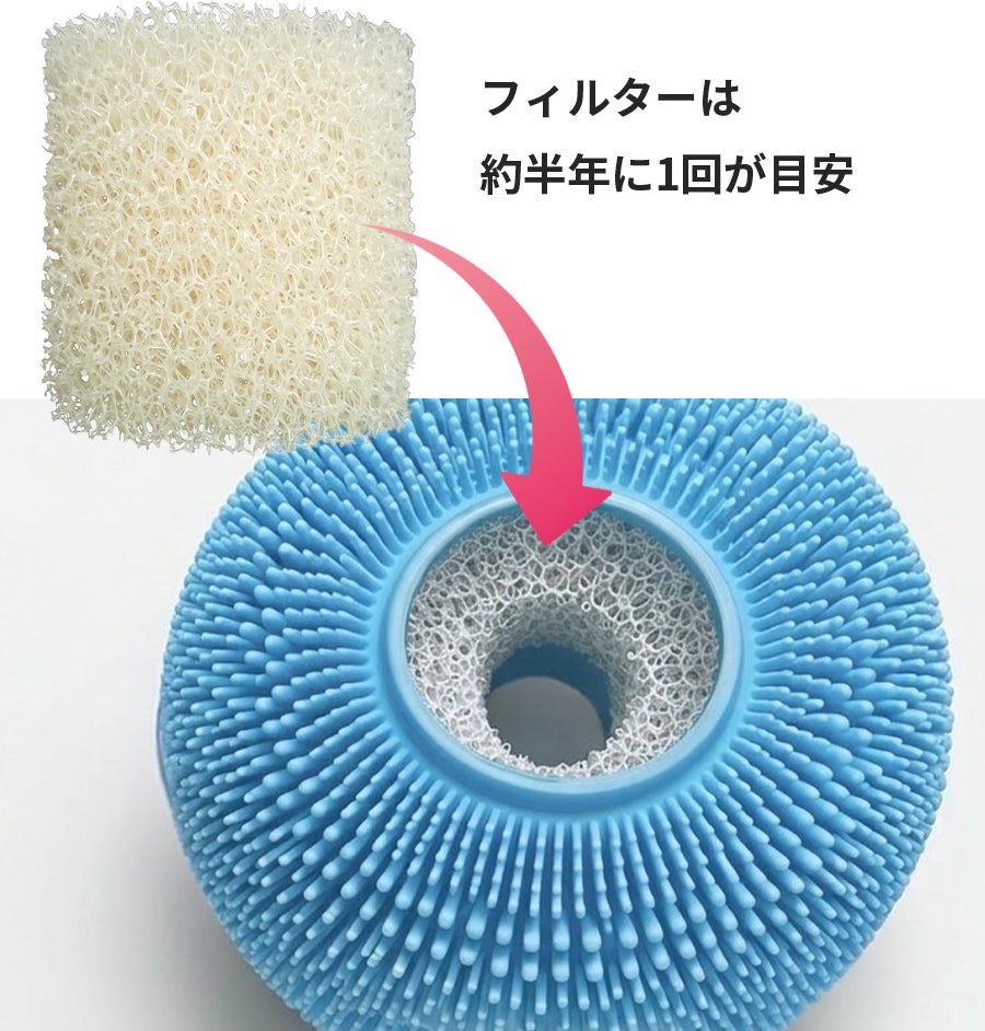 実績を重ねたモデルが進化。大型フィルター×通水構造の洗濯ボールPro