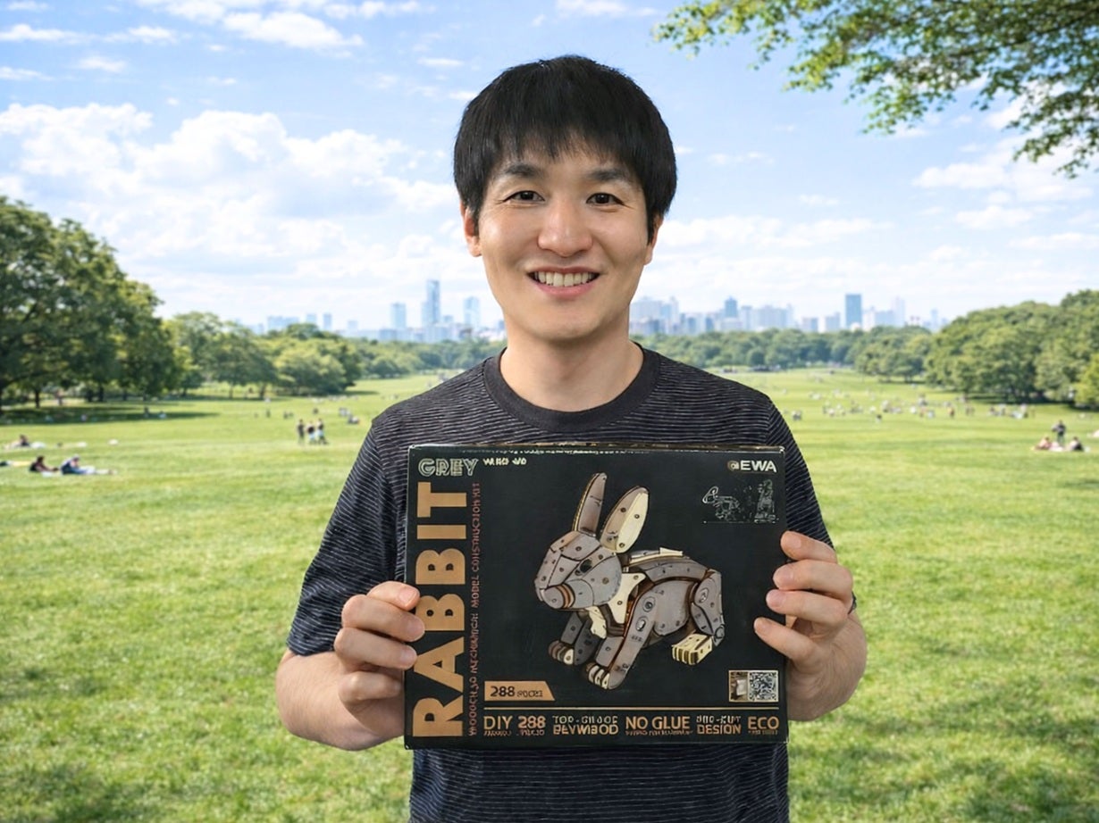 作る楽しさ止まらない！ぴょんぴょん跳ねる、ウサギの木製組み立て
