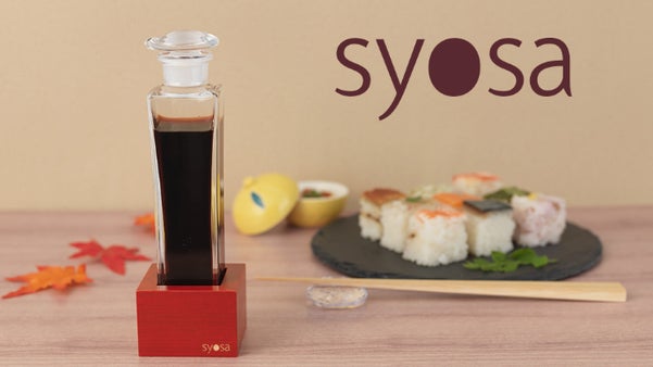 高級感ある和モダンスタイル。東農檜を用いたスタンド付き醤油さし[syosa]