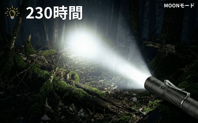 充電池も乾電池も使える】10cmサイズ。暗闇でも視界を確保する小型