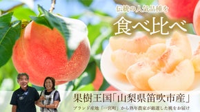 日本屈指の桃のブランド産地「一宮町」から、熟練の桃農家が推す２品種の桃を食べ比べ