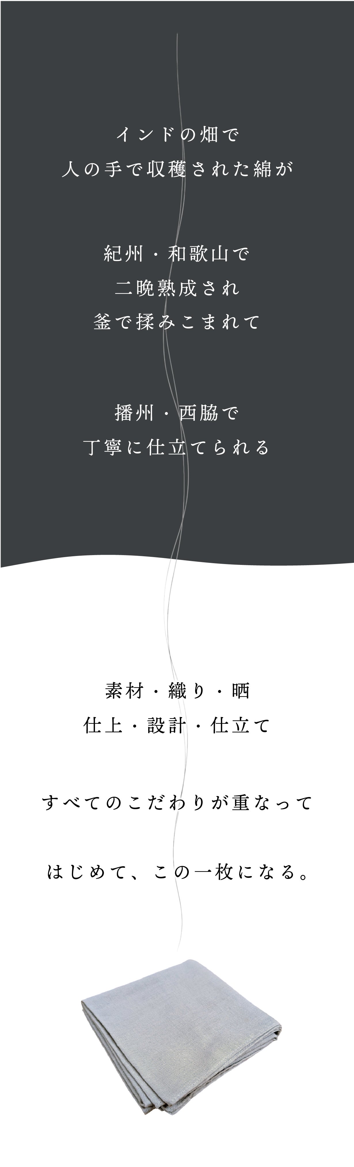 ハンカチの最終形｜48時間熟成×釜揉みが叶える、タオル吸水・速乾