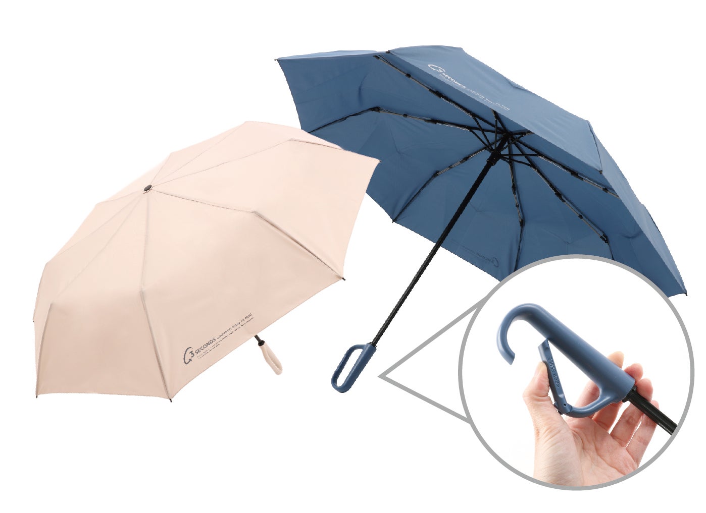雨に負けない、3秒のスマート収納。 毎日連れて歩く