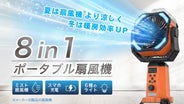 新品 Found THE ONE ポータブルミストファン 多機能ポータブル 極上の涼しさ】ミスト冷風×最大7日稼働でヒンヤリが長続き！ポータブル
