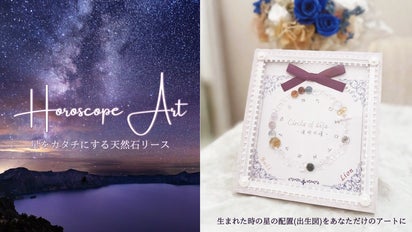 世界に一つ！生まれた時間の「ホロスコープアート」星をカタチにする