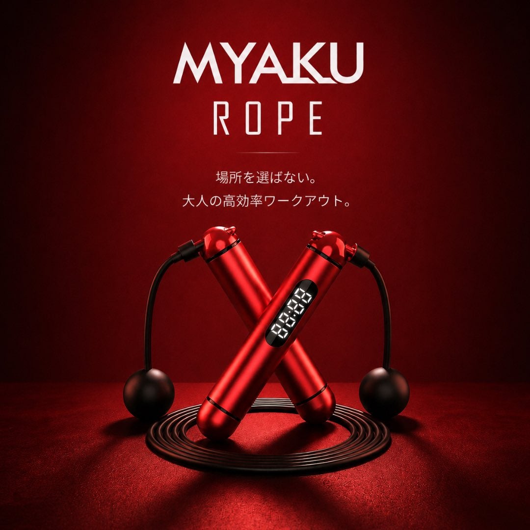 スマート縄跳びでタイパ重視のフィットネス！日本発ヘルステック-MYAKU
