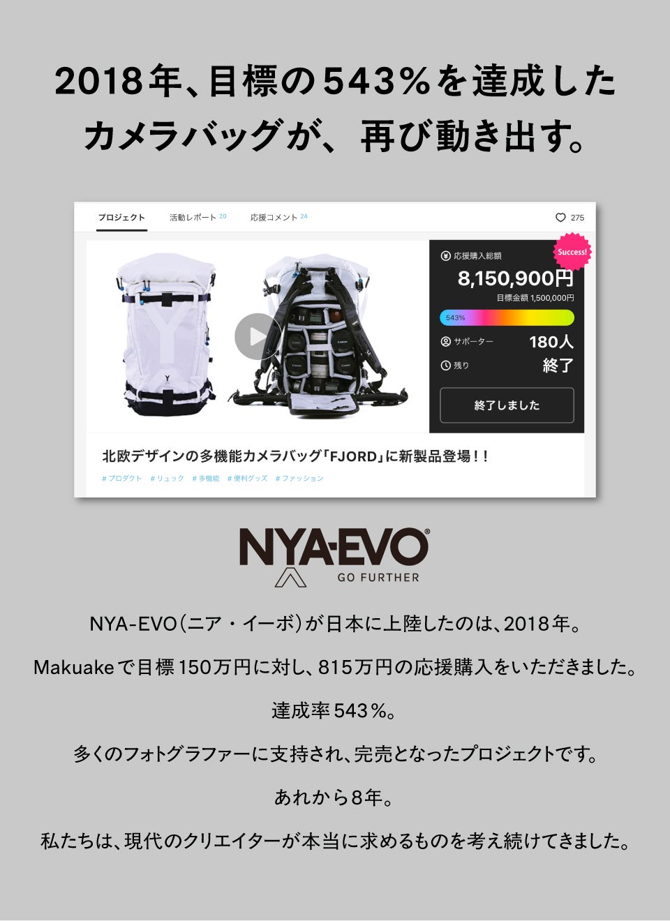 【3/15までの限定値下げ】体感予報セット おまけ付き 543%達成のカメラバッグから待望の新作。3WAYカメラショルダーバッグ