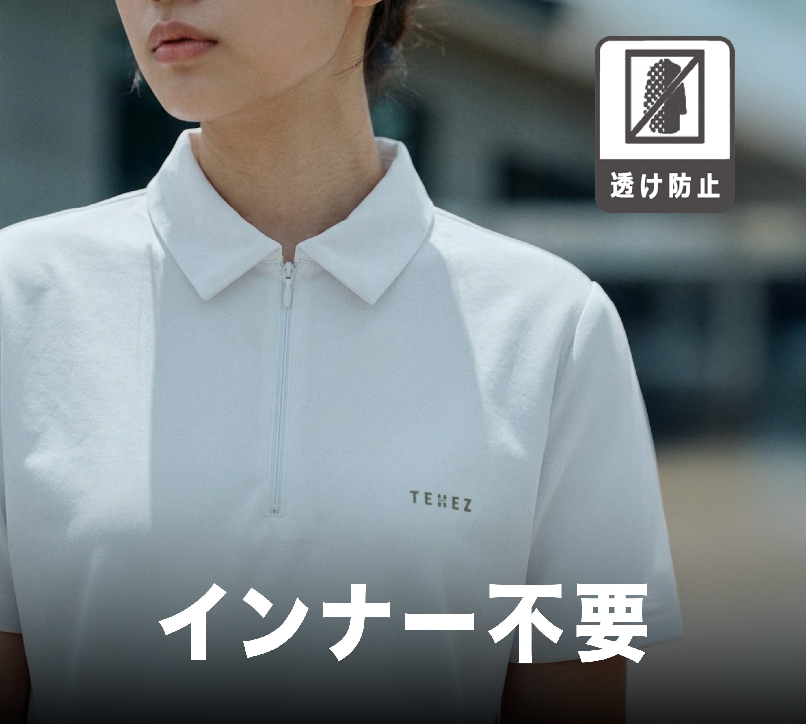 ✖️sporty＆richコラボポロシャツ　新品未使用　M 宇宙技術搭載：日常もスポーツも極限快適。大人の夏を変える、ムーン