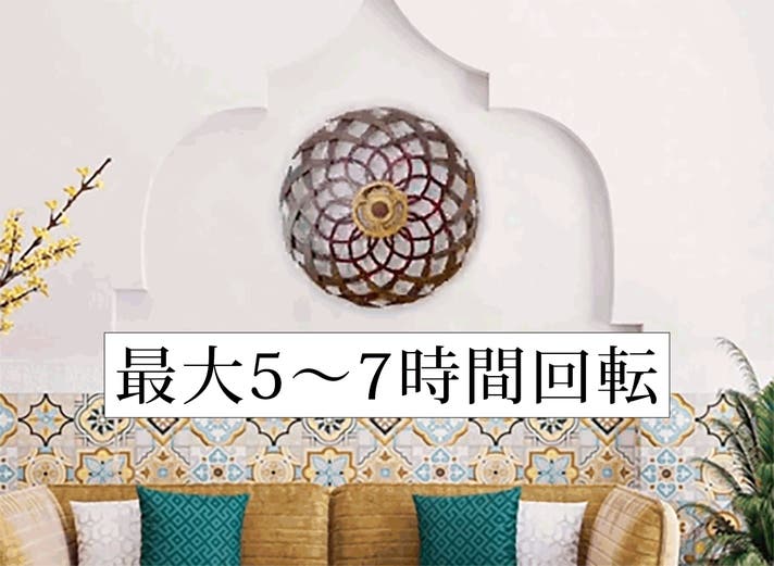 電源不要！】回転しながら空間に咲く木製の壁掛けインテリア