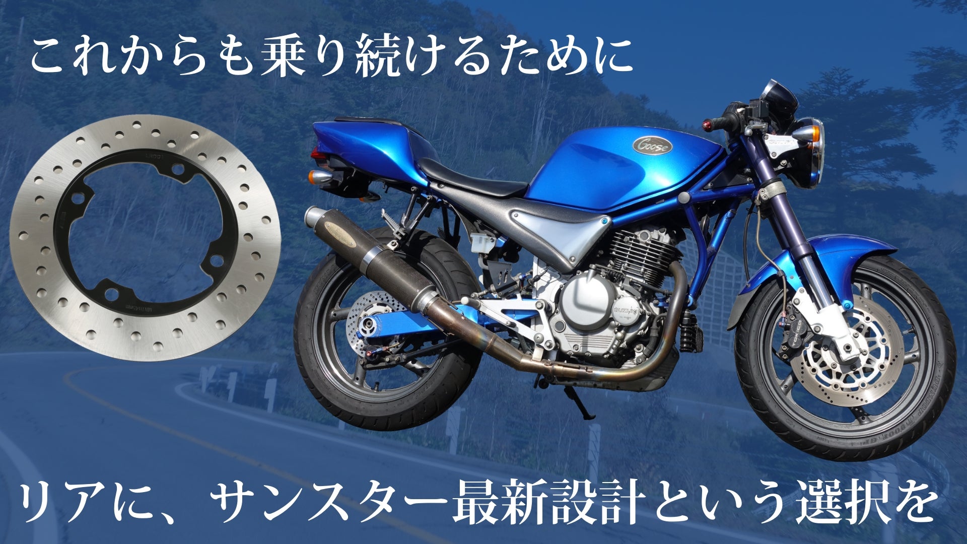 GOOSE専用リアディスク【ホール】SUNSTAR製・フロントに続く第二章
