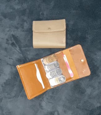 小銭ケース Coin wallet コイン キャッチャー 財布 イタリアンレザーを使用したコインキャッチャー付き財布