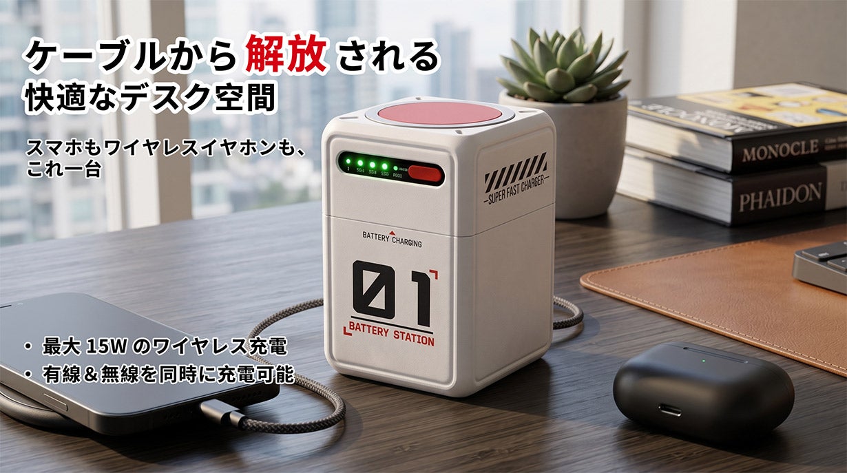 使い捨てない！電池交換でパッと使える！防災にも強いモジュール式