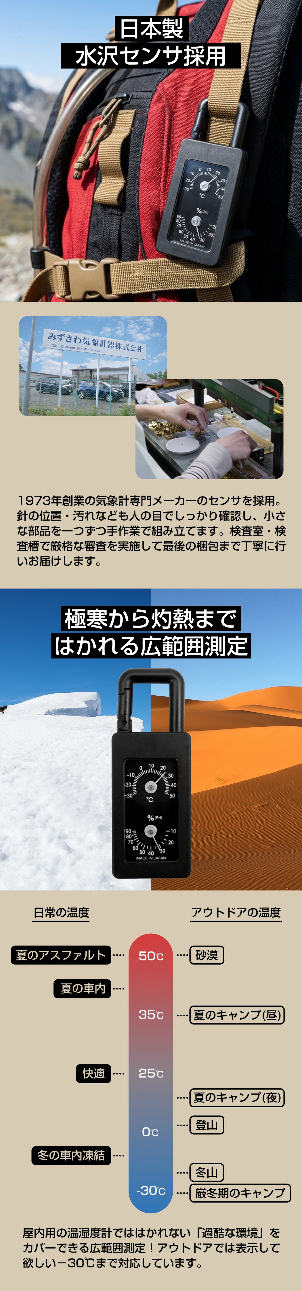 小さくても本格派！アウトドアから日常まで使える日本製のアナログ