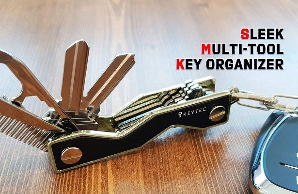 マルチツール機能搭載のキーケース！カギのじゃらじゃらを解決「KEYTEC