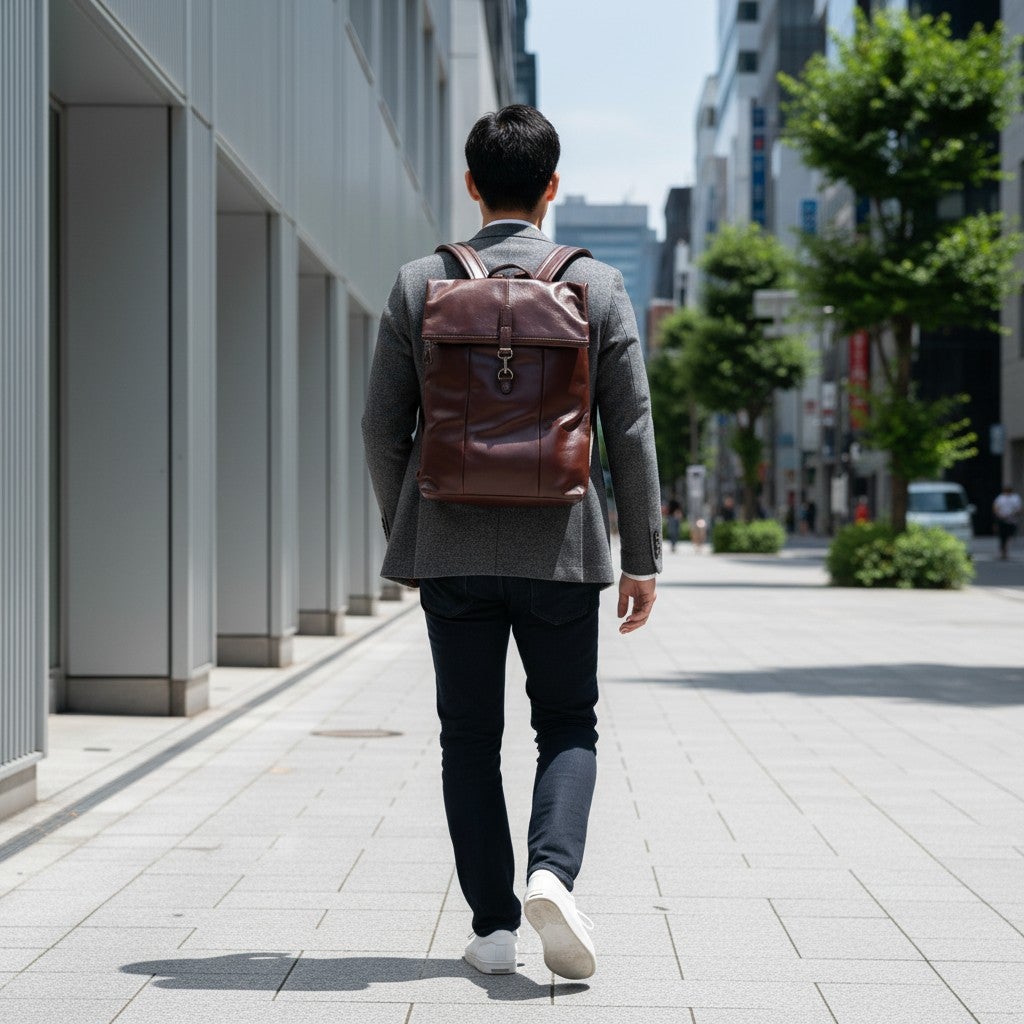何度も触れたくなる極柔質感。都会のビジネスを洗練する本革スマート