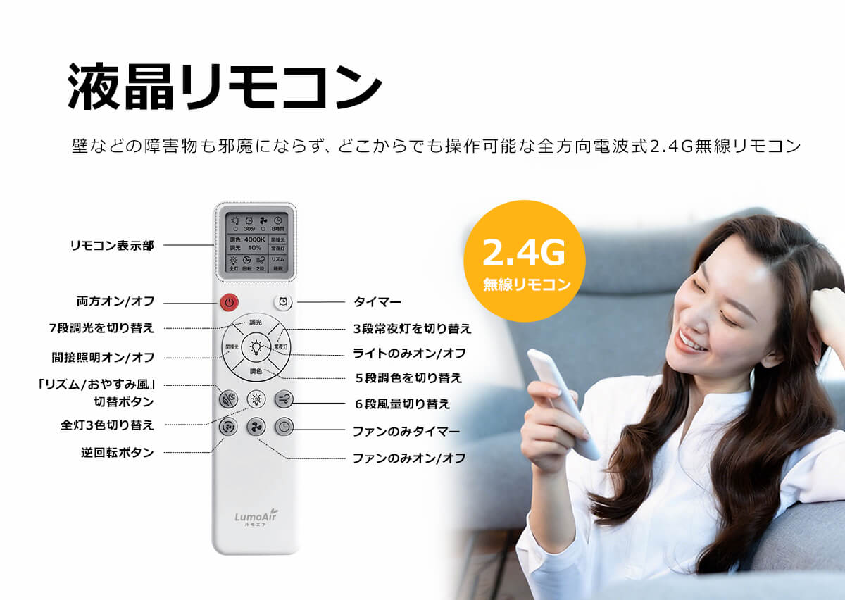 【プロフ必読】YR／即購入可◎ リコリーナ シングルギア 手動式ライト 声ひとつで空間をデザイン！光と風を自由に操作する羽根収納式