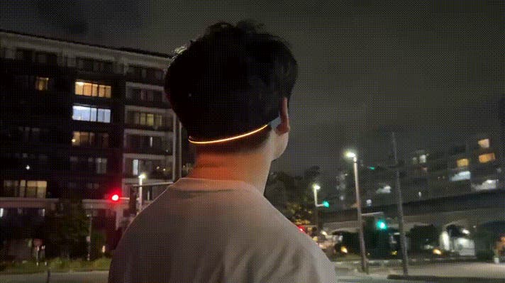 スマホなしでも音楽再生可能！夜道で目立つライト搭載！IPX8防水の骨