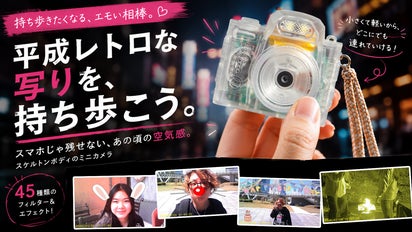 液晶・フラッシュ・動画撮影対応｜平成レトロな写りが楽しめる