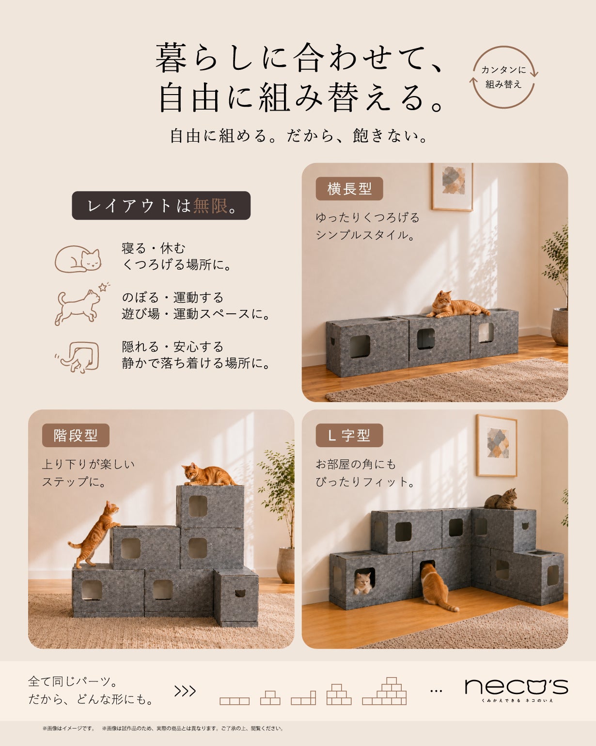 Makuake｜くみかえできる ネコのいえ neco's（猫巣） 実行者の活動