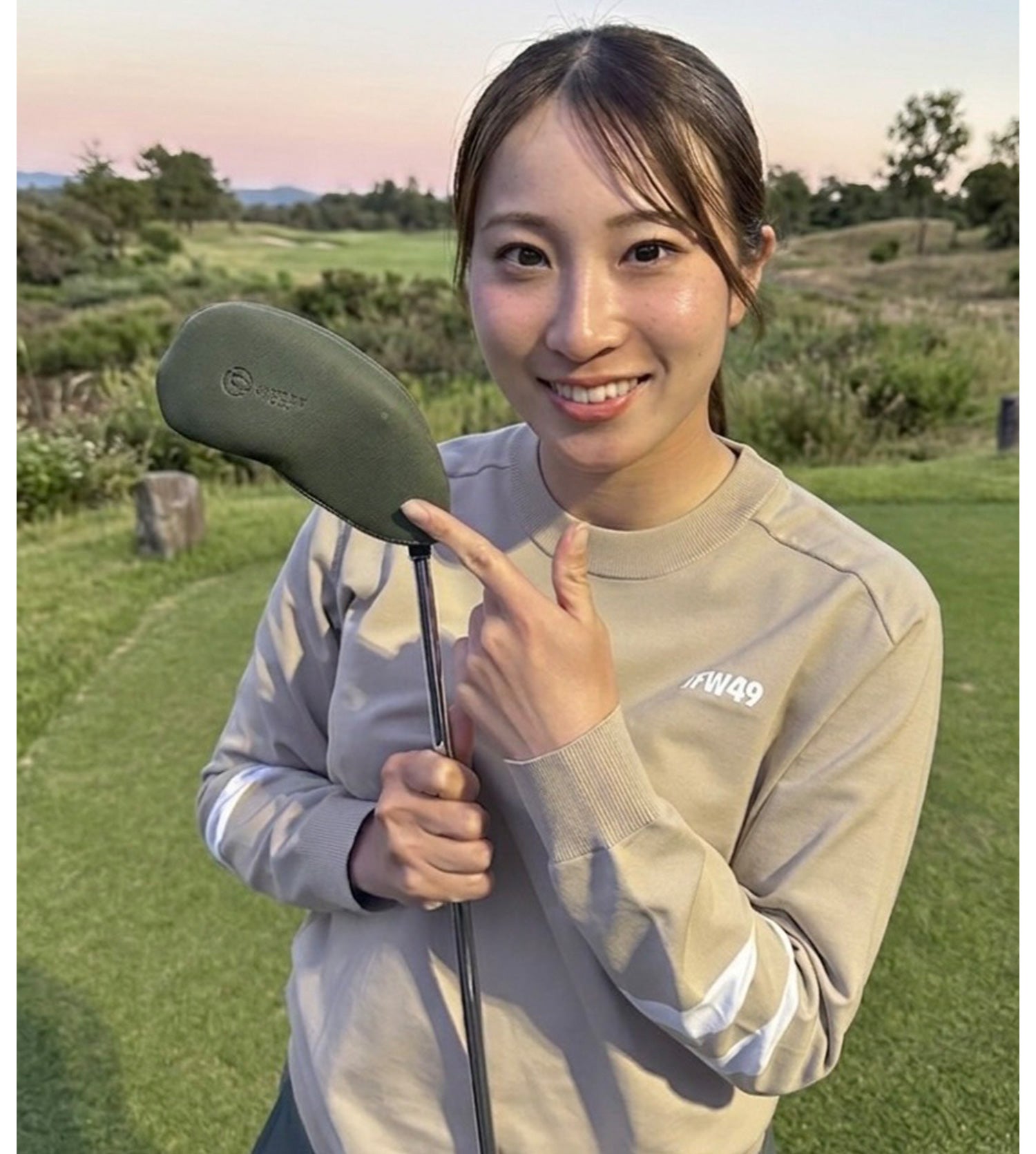 プロゴルファー実使用！北欧原産の希少素材エルクの鹿革アイアンカバー