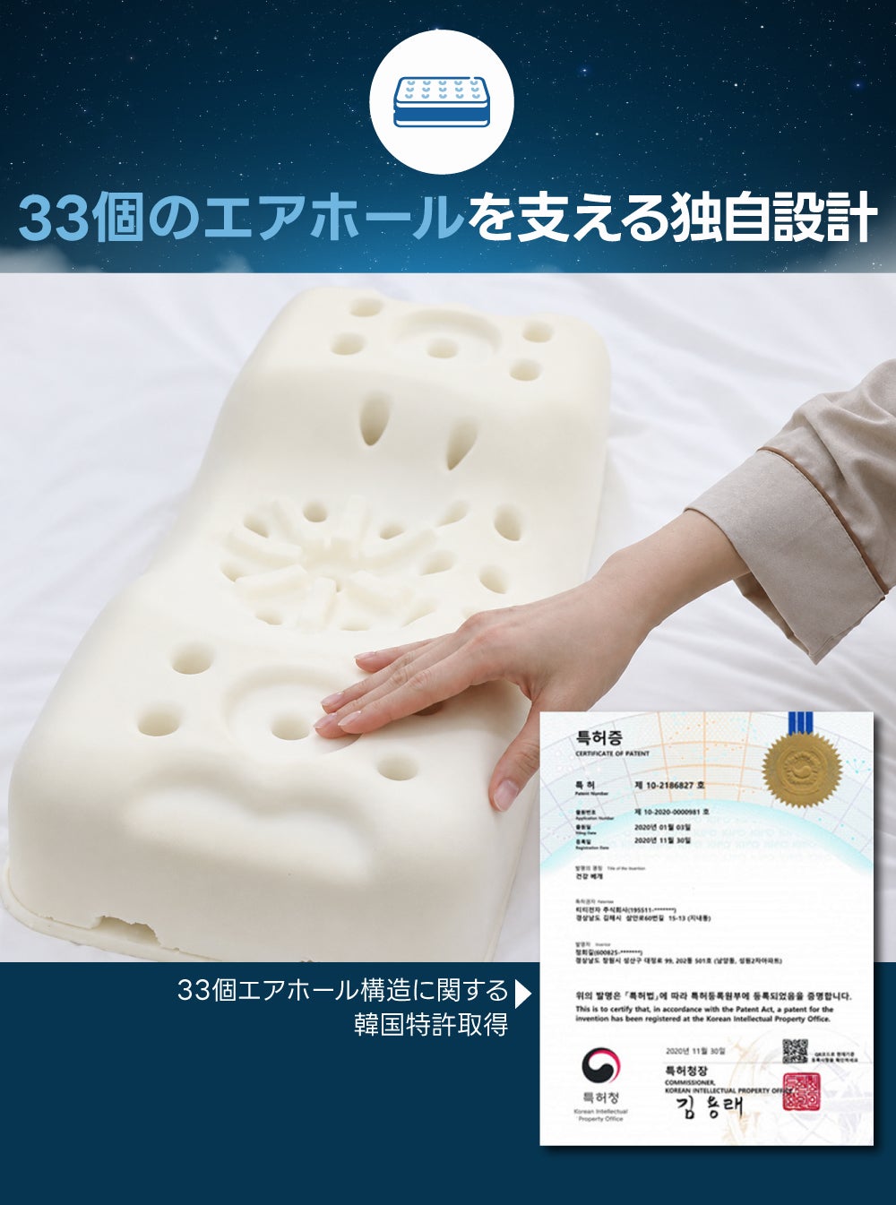 33個のエアホール搭載！蒸れ・圧迫感にさようなら。風が通り抜ける次