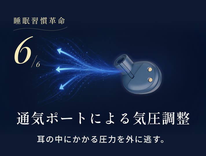 寝返りも横寝もできる。おやすみ環境を整える、極小設計 夜イヤホン