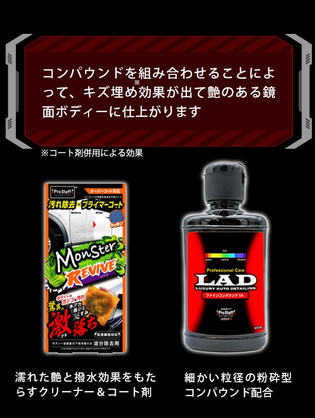 1台でボディーのくすみ取り・磨き・鏡面仕上げまで！超速コードレス
