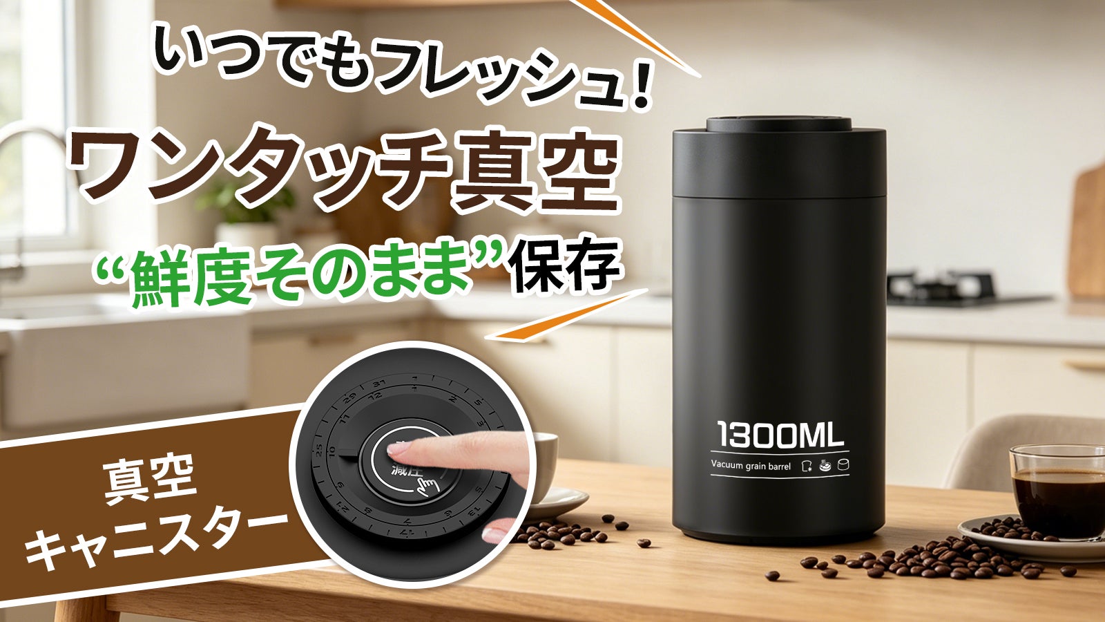 面倒な保存作業から解放！お気に入りの香りも旨みも長続きする全自動
