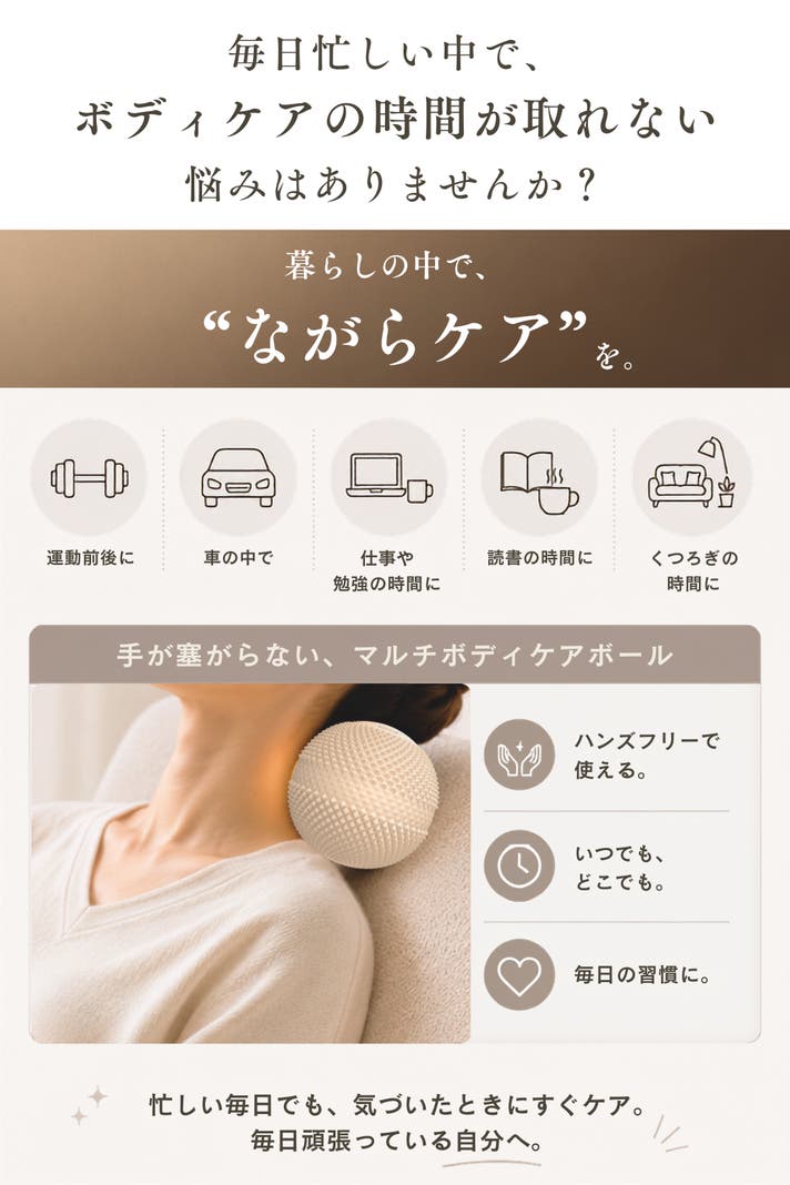 振動×突起×温感を凝縮したハンズフリー型のボディケア【スマート