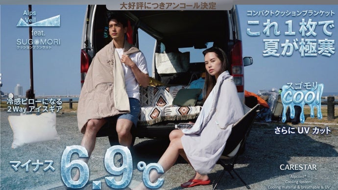 【アンコール】エアコンいらずでー6.9℃。極寒UVブランケットが冷感ピローに変化