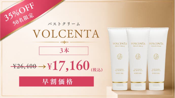 ボルセンタ　バストクリーム　2本セット 自分のバストが好きになる 10年以上愛され続けたVOLCENTAが新処方