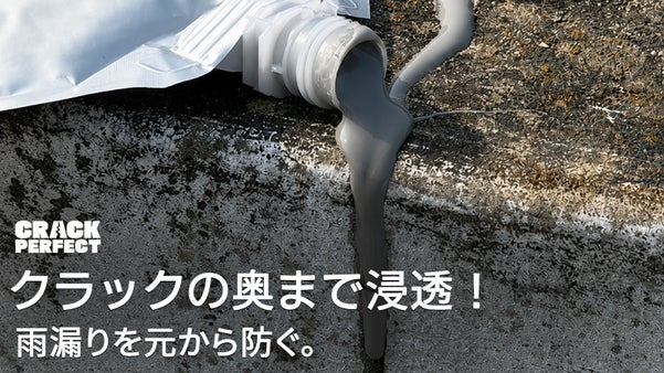 表面だけでなく内部からしっかり補修する高弾性ジェル。「パーフェクトクラック」