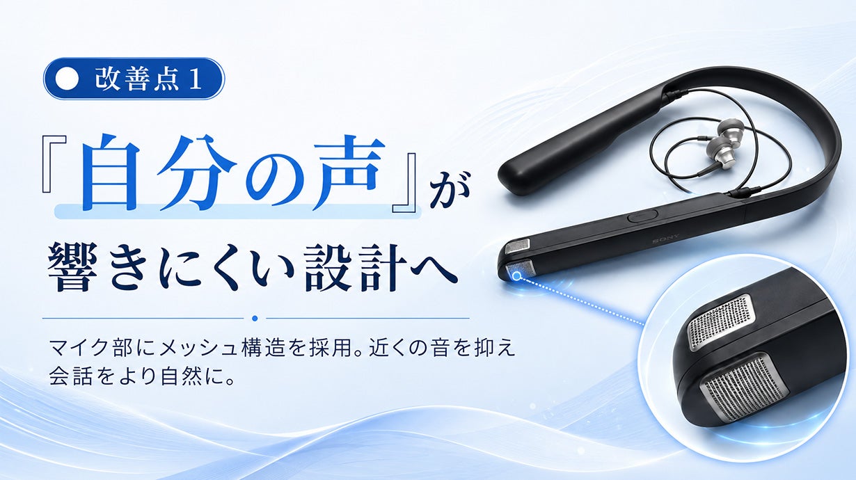 集音器×骨伝導】耳をふさぐ新発想。特許技術搭載 Vibone nezu5