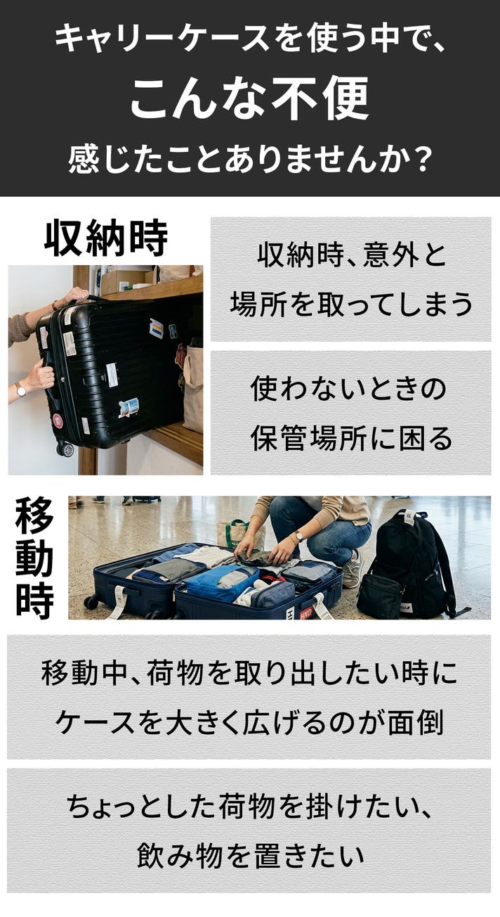 折りたためるハードケースという新発想】Smart Fold Carry｜マクアケ