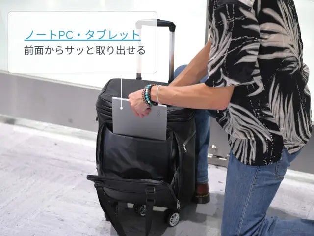 機内持ち込みから5泊まで！変幻自在の多機能スーツケースTRIPLUS【第2