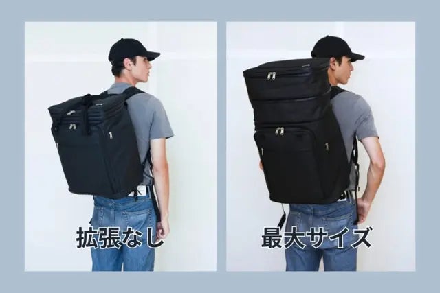 機内持ち込みから5泊まで！変幻自在の多機能スーツケースTRIPLUS【第2