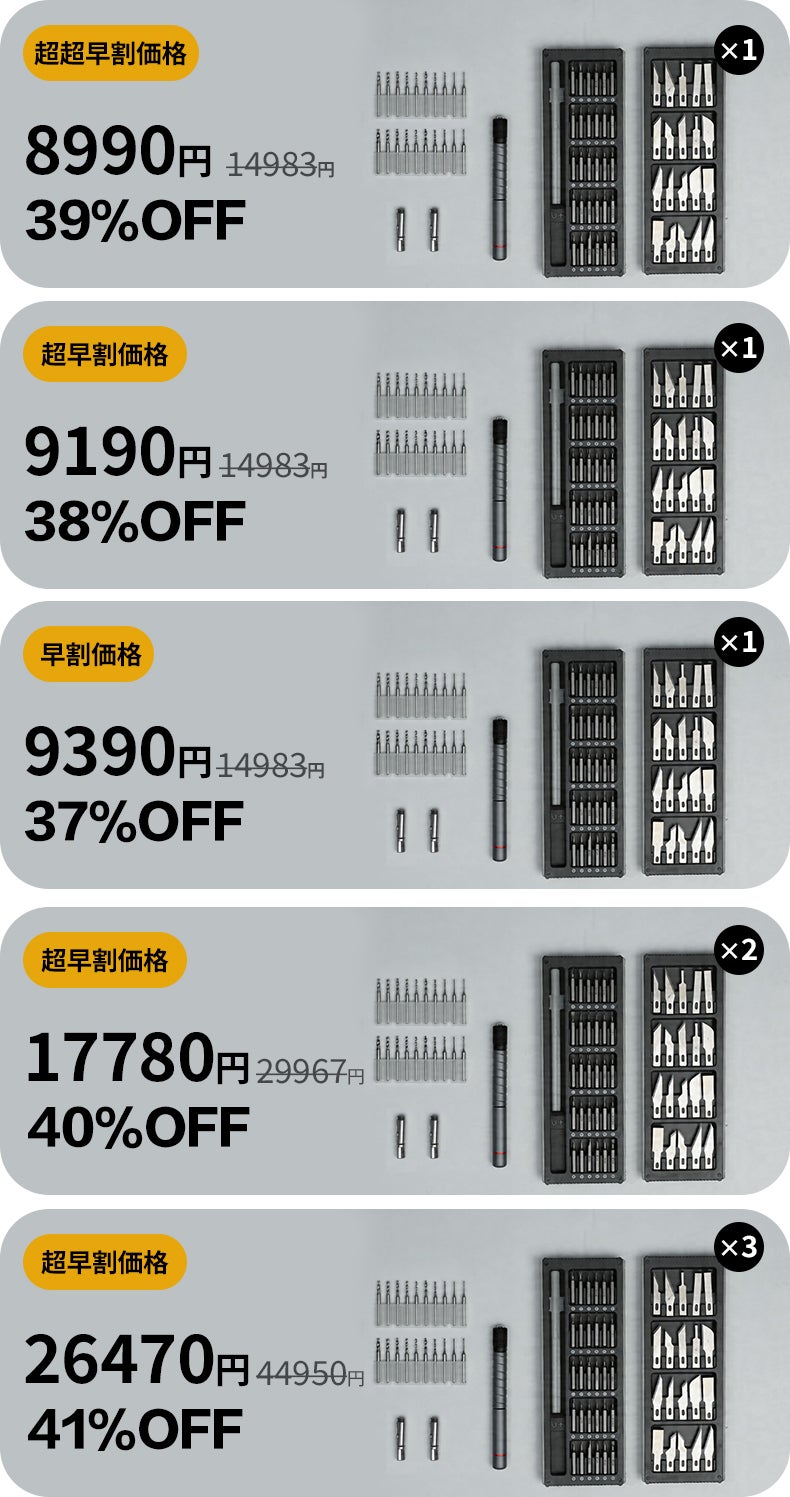 73機能をペンサイズに集約。DIYや精密作業に対応する多機能ツール