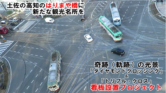 土佐の高知の路面電車。奇跡を後世に！ダイヤモンドクロッシングと