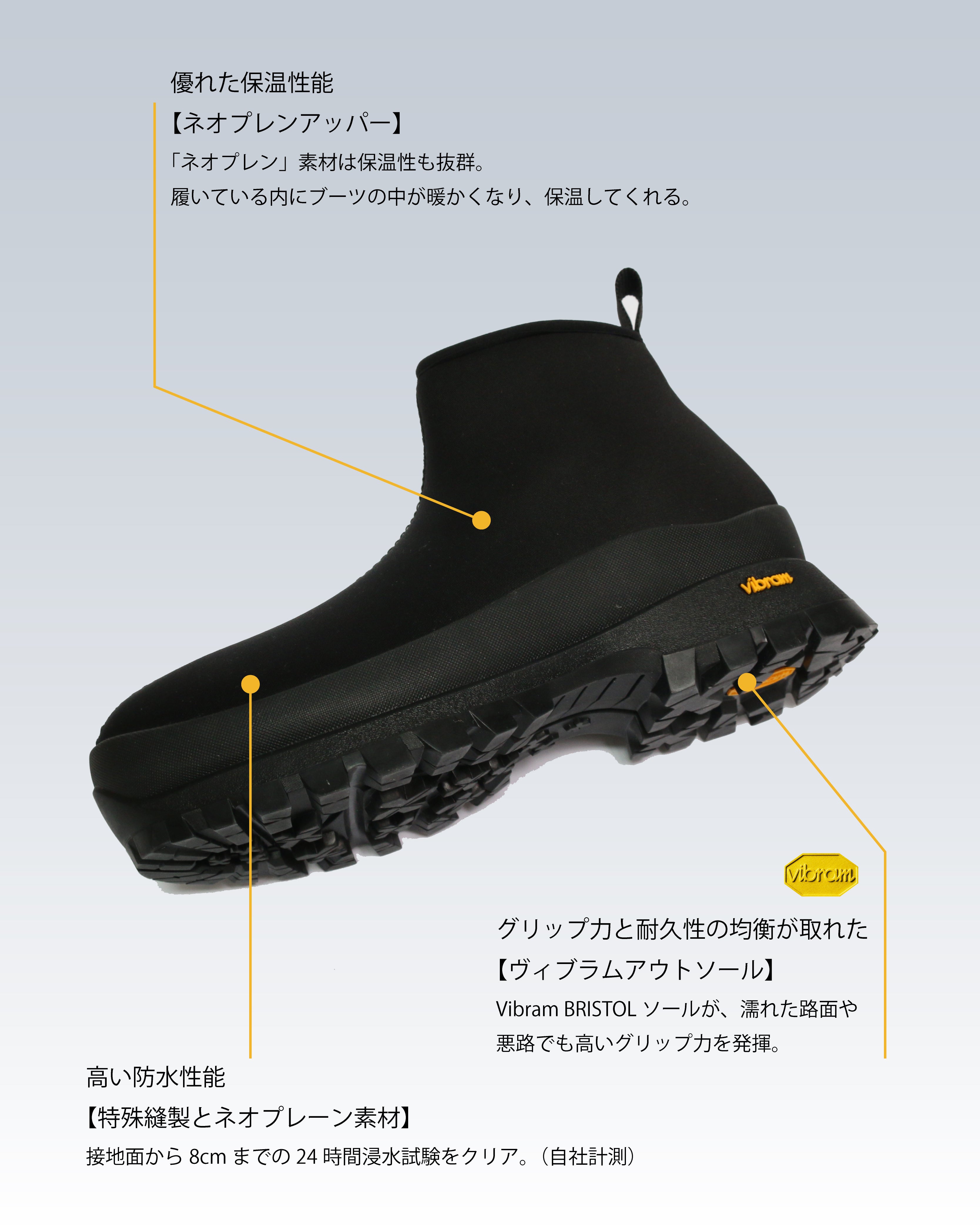 進化した防水性能と防滑性能。天候にとらわれない、オールインワン