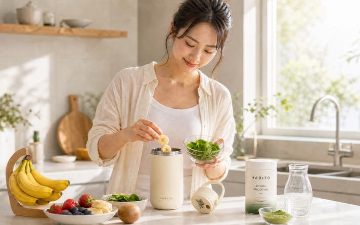 朝の習慣は、この一本】真空断熱コードレスブレンダーボトル | HABITO