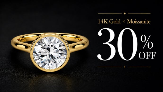 本物14K×ダイヤの2.4倍の煌めき】驚きの価格で叶うモアサナイト