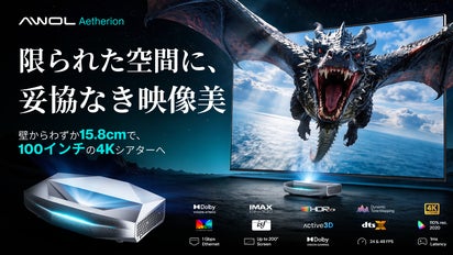 高輝度と映像美の新境地。超短焦点4K RGBプロジェクター｜Aetherion