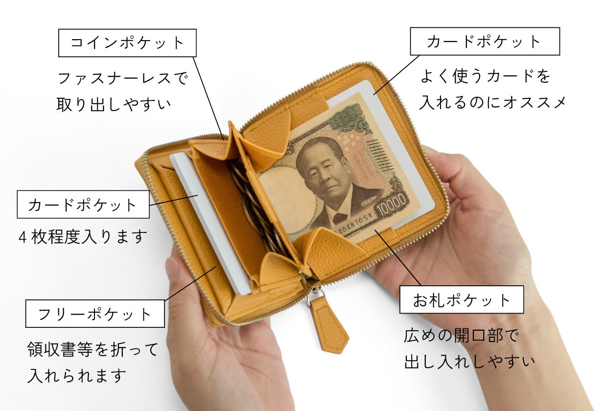 入れても薄い】極薄・極小だけどお札は折らない。究極設計の本革ミニ