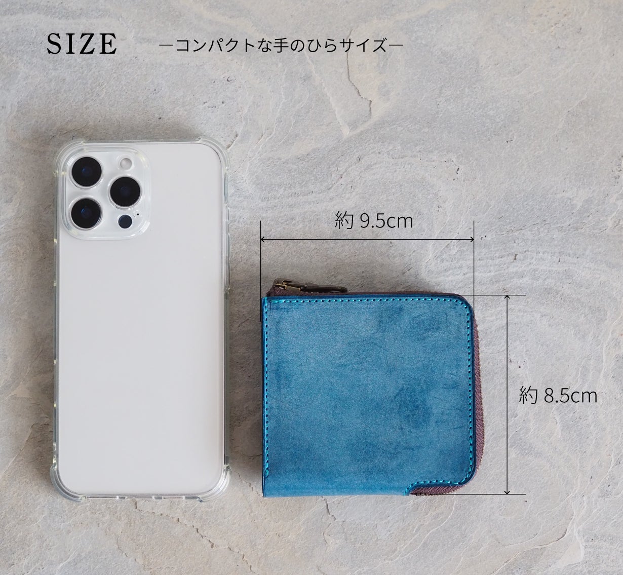 スマートキーも『折らないお札』も手のひらサイズに収まる