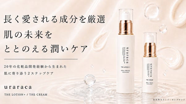 天然セラミド配合でみずみずしく。現代の肌環境に着目した2STEPスキンケア