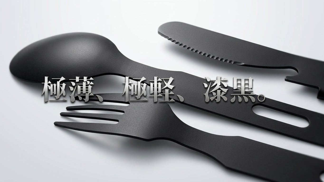 究極の黒ギア】純ブラックチタン！極薄1cm未満でスマートに合体する
