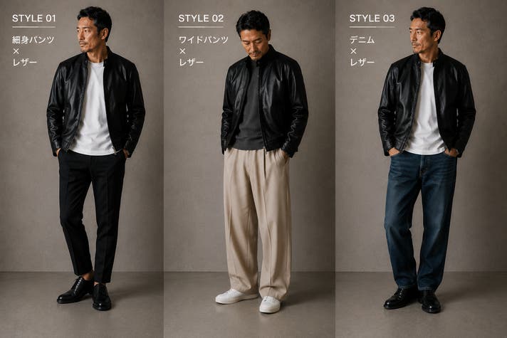 革ジャンは育てなくていい。40歳からの軽く柔らかな本革ライダース