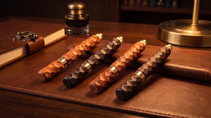 希少銘木の木軸万年筆｜200年の銘木を削り出す、品格の一本