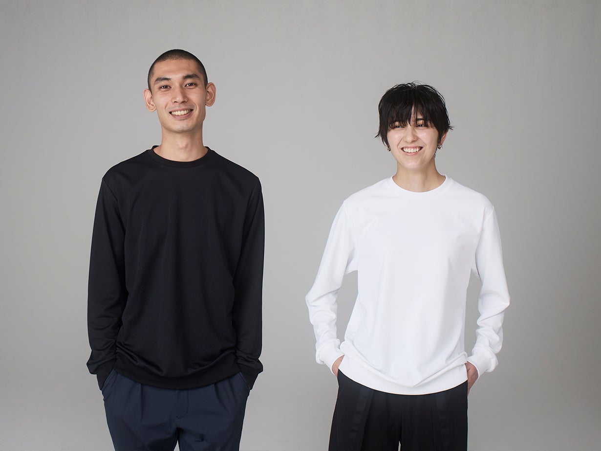 K-3B｜石川の繊維技術から生まれた、和紙を一年中着る長袖Tシャツ