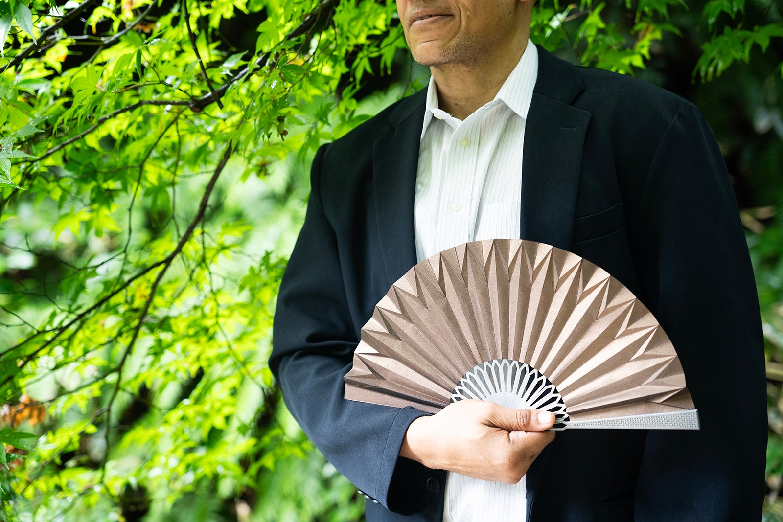 あおぐ、かざる、いろどる】折紙工学から生まれた、京都謹製の扇子